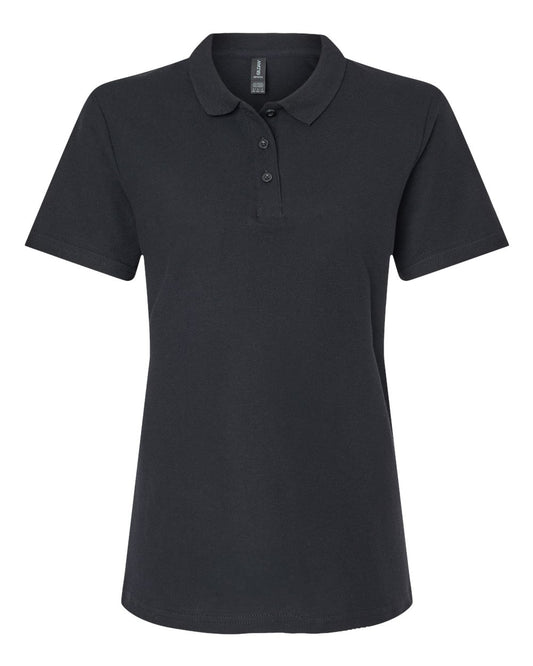 Gildan 64800L Women's Softstyle® Pique Polo - Black