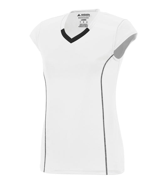 Augusta 1218 Ladies Blash Volleyball Jersey - White/Black