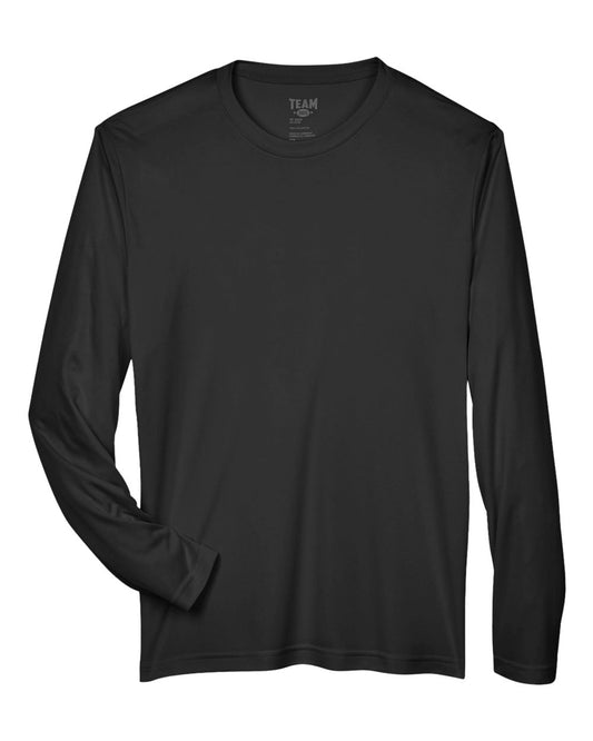 Team 365 TT11L Men's Zone Performance Long Sleeve T-Shirt - Black