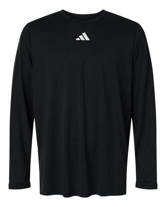 Adidas AT104 Men's Pregame Long Sleeve T-Shirt - Black/ White