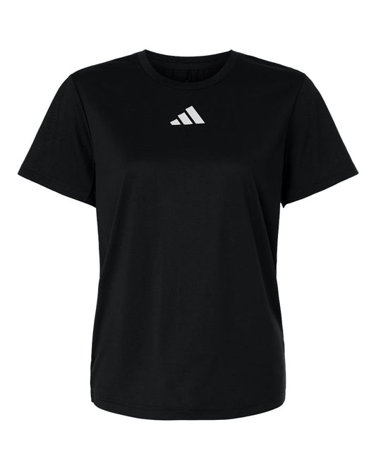 Adidas AT102 Women's Pregame T-Shirt - Black/ White