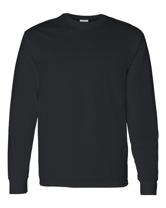 Gildan 5400 Unisex Heavy Cotton™ Long Sleeve T-Shirt - Black