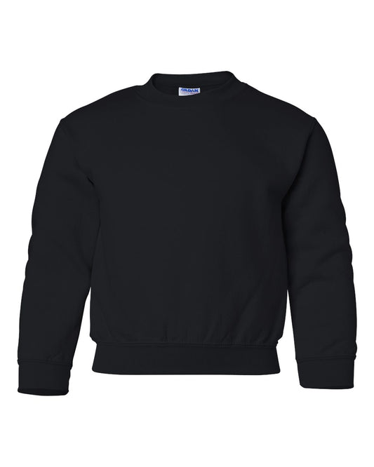 Gildan 18000B Youth Heavy Blend™ Crewneck Sweatshirt - Black