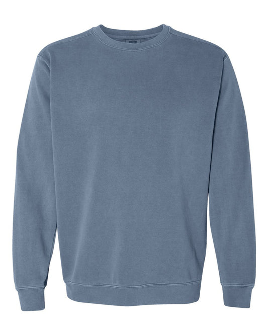 Comfort Colors 1566 Unisex Garment-Dyed Crewneck Sweatshirt - Blue Jean
