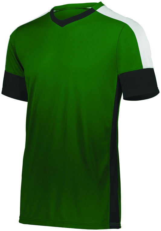 High Five 322931 Youth Wembley Soccer Jersey - Forest/Black/White