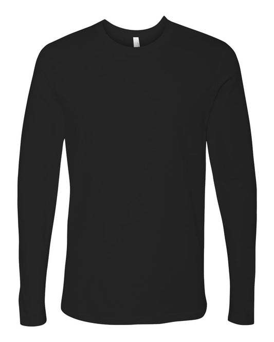 Next Level 3601M Unisex Cotton Long Sleeve Tee - Black