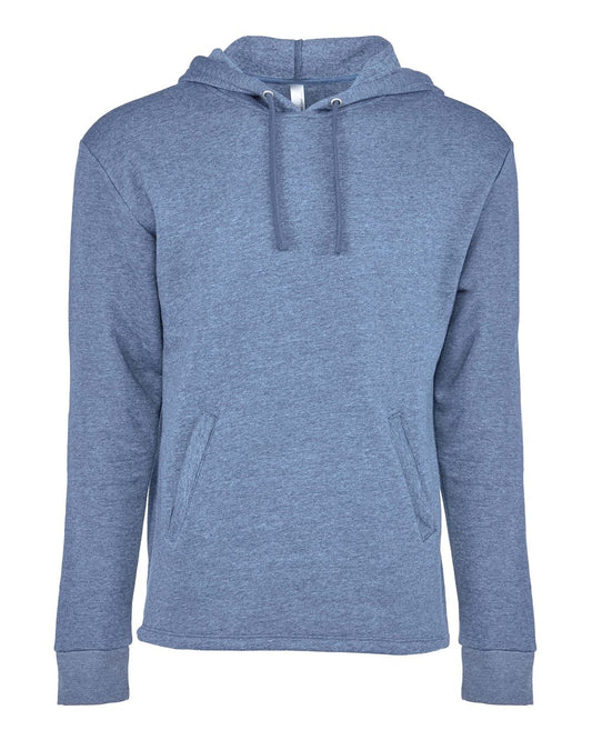 Next Level 9300 Unisex Malibu Welt Pocket Hoodie Sweatshirt - Heather Bay Blue