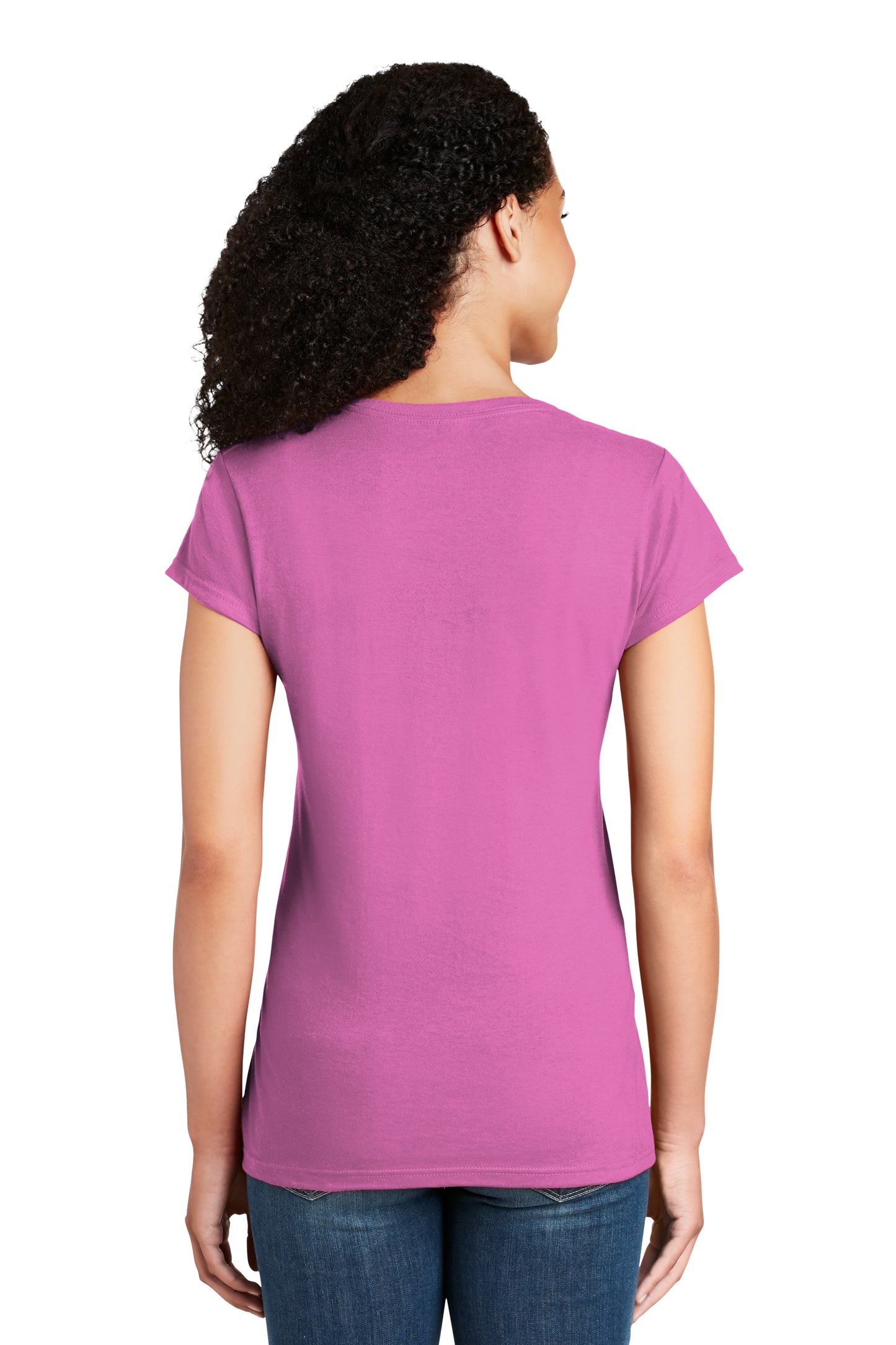 Camiseta Softstyle Fit con cuello en V para mujer