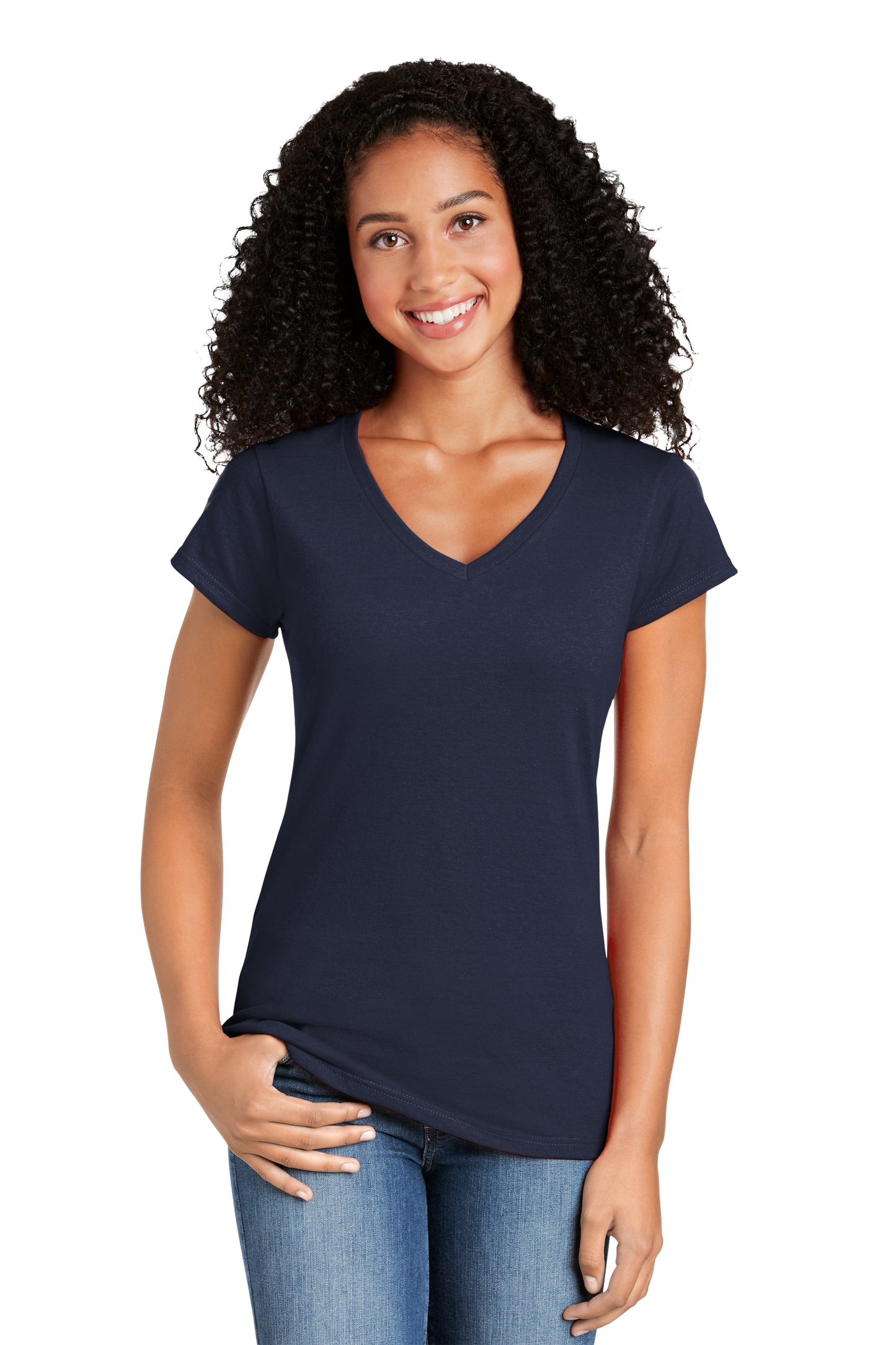 Camiseta Softstyle Fit con cuello en V para mujer