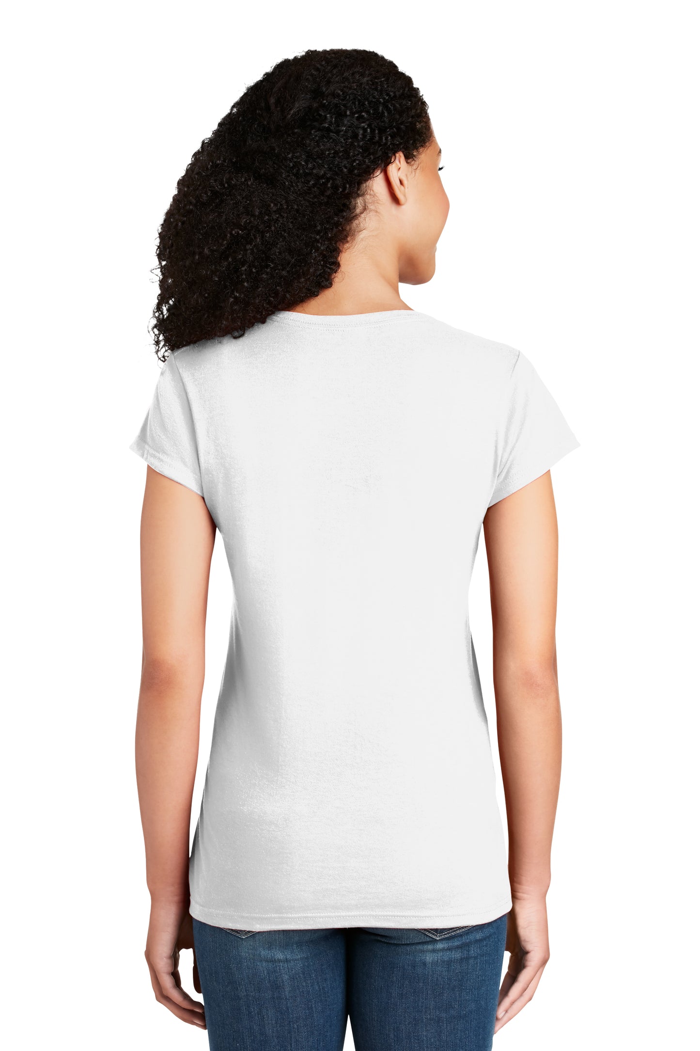 Camiseta Softstyle Fit con cuello en V para mujer