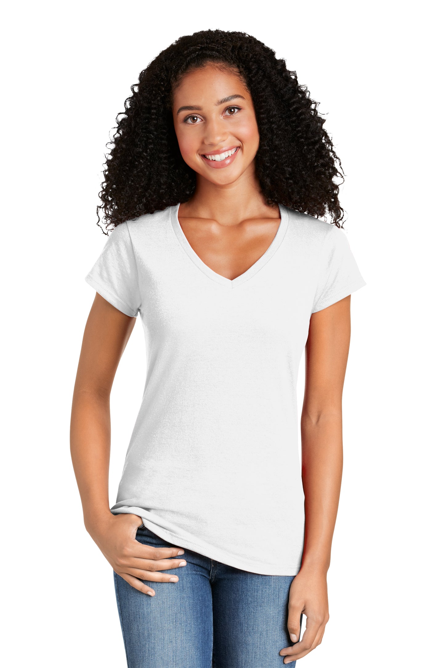 Camiseta Softstyle Fit con cuello en V para mujer