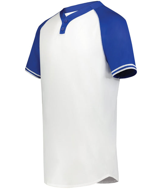 Augusta 6905 Cutter+ Henley Jersey - White/Royal