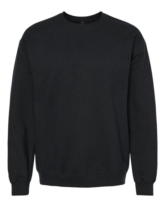 Gildan SF000 Unisex Softstyle® Midweight Crewneck Sweatshirt - Black