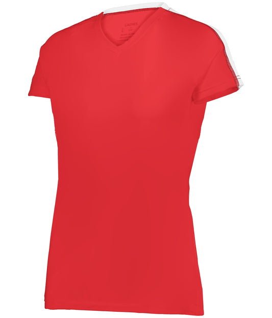 Alleson Athletic A24000 Girls Setter Series Volleyball Jersey - Red/White