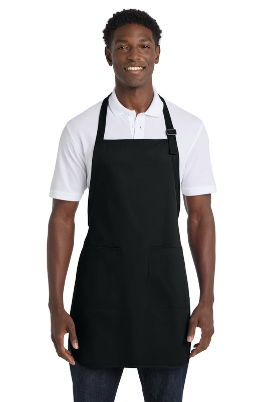 Port Authority A500 Full Length Apron with Pockets - Black
