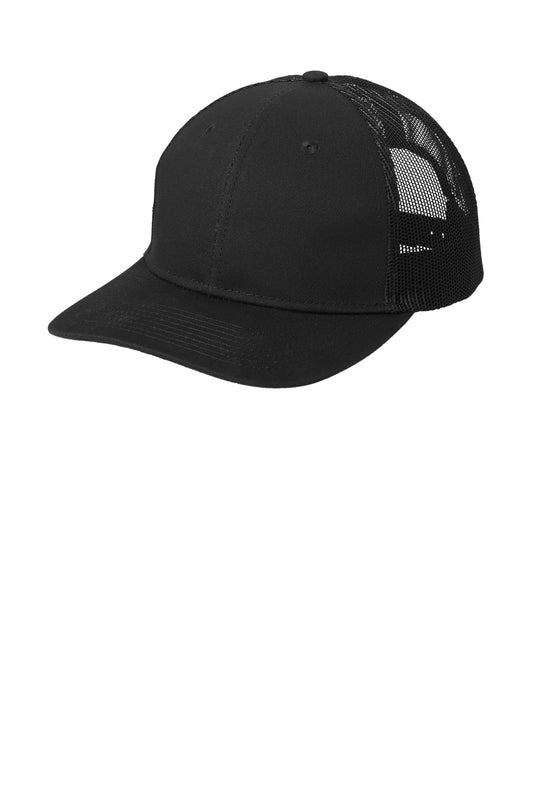 Port Authority C402 Snapback Trucker Cap - Black