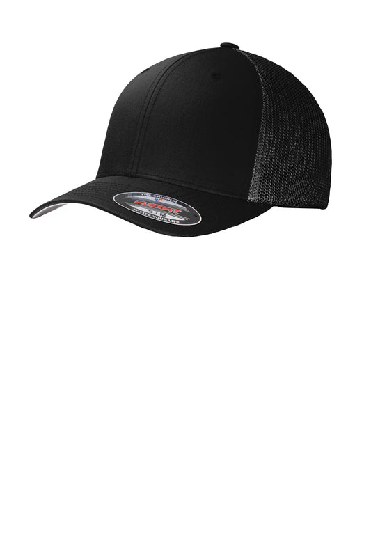Port Authority C812 Flexfit Mesh Back Cap - Black/ Black