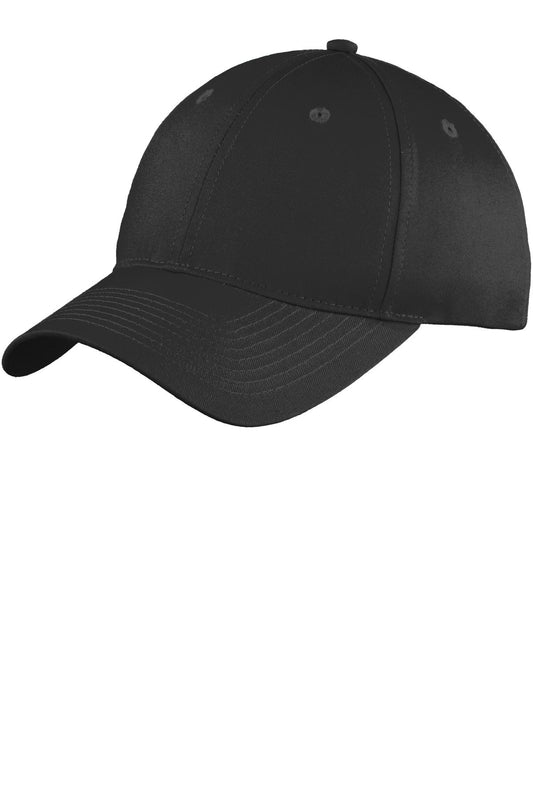 Port Authority C914 Six-Panel Unstructured Twill Cap - Black