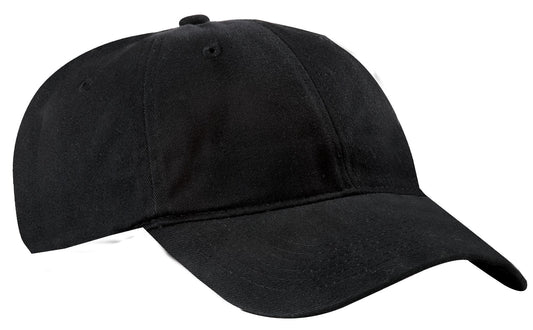 Port Authority CP77 Brushed Twill Low Profile Cap - Black