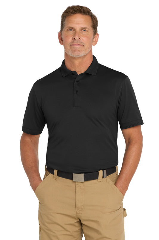 CornerStone CS4020 Industrial Snag-Proof Pique Polo - Black