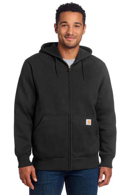 Carhartt CT100614 Rain Defender Paxton Heavyweight Hooded Zip-Front Sweatshirt - Black