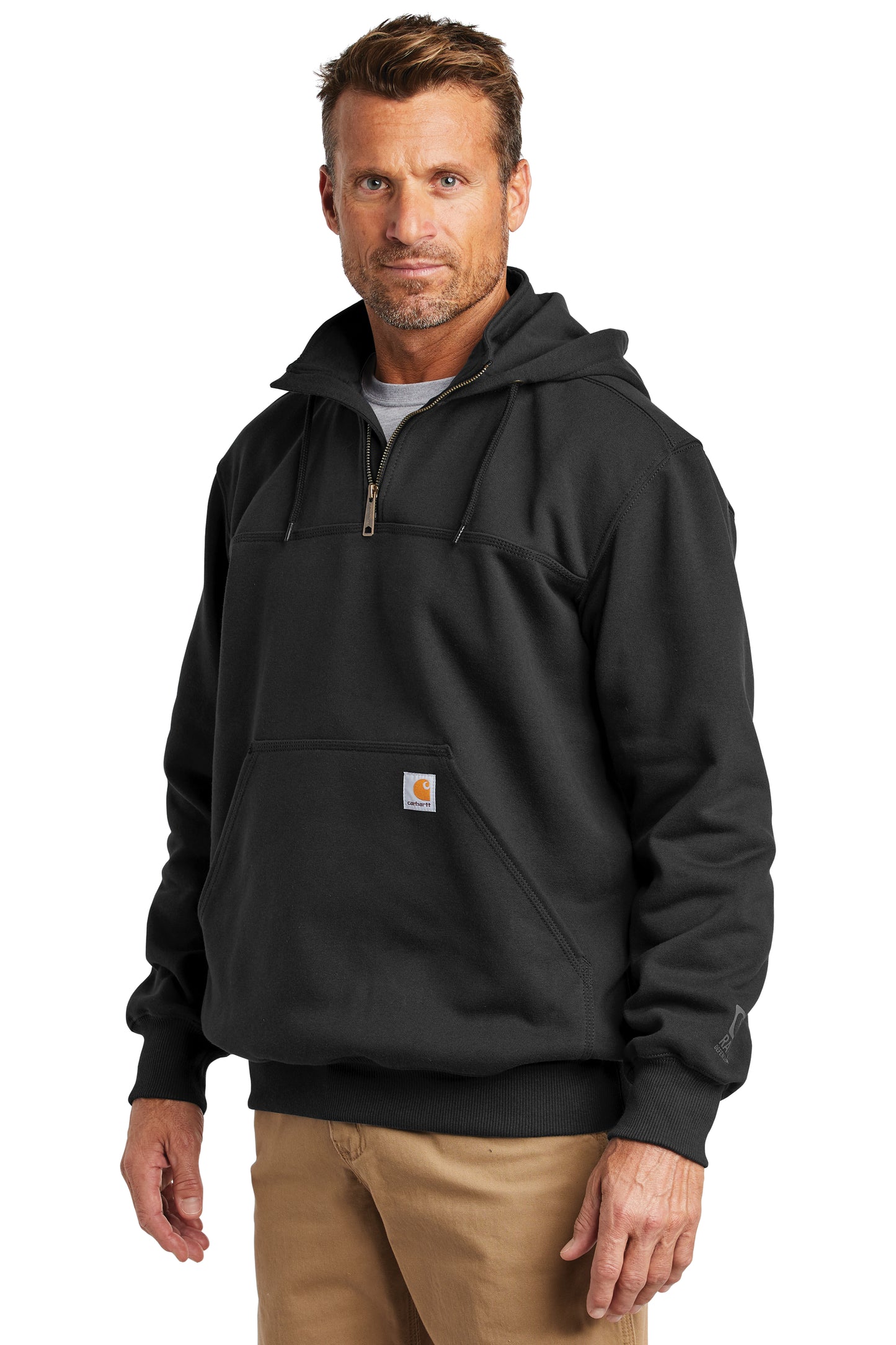 Carhartt ® Rain Defender ® Paxton Heavyweight Hooded Zip Mock Sweatshirt