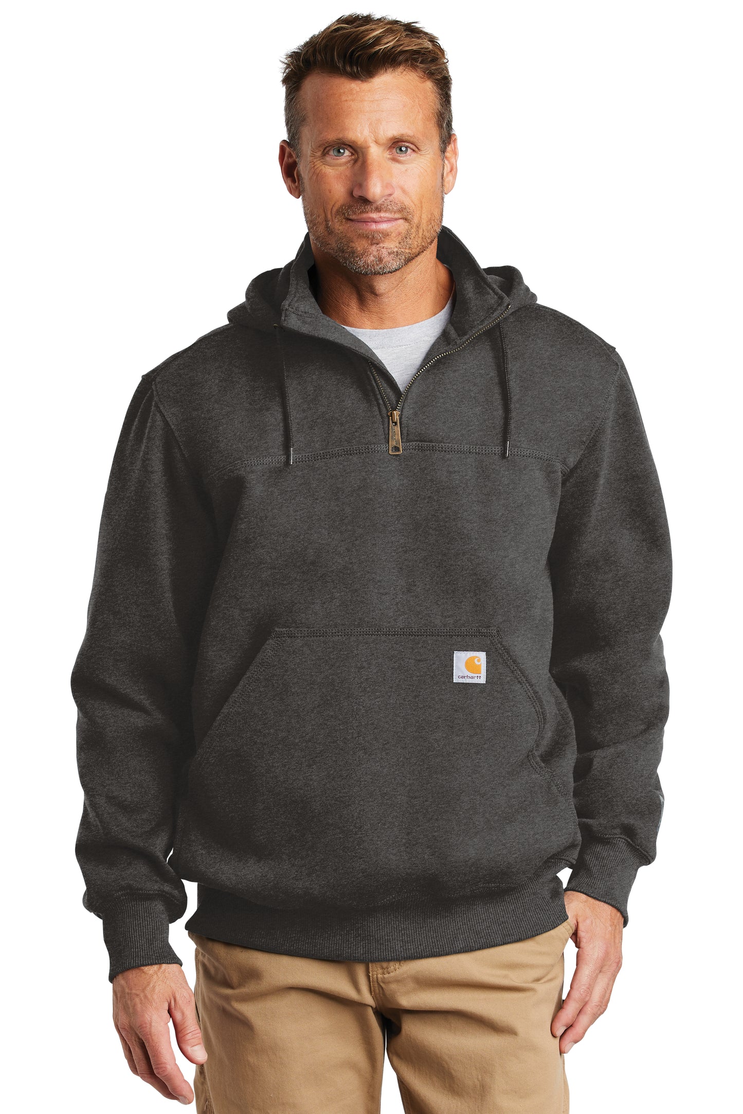 Carhartt ® Rain Defender ® Paxton Heavyweight Hooded Zip Mock Sweatshirt