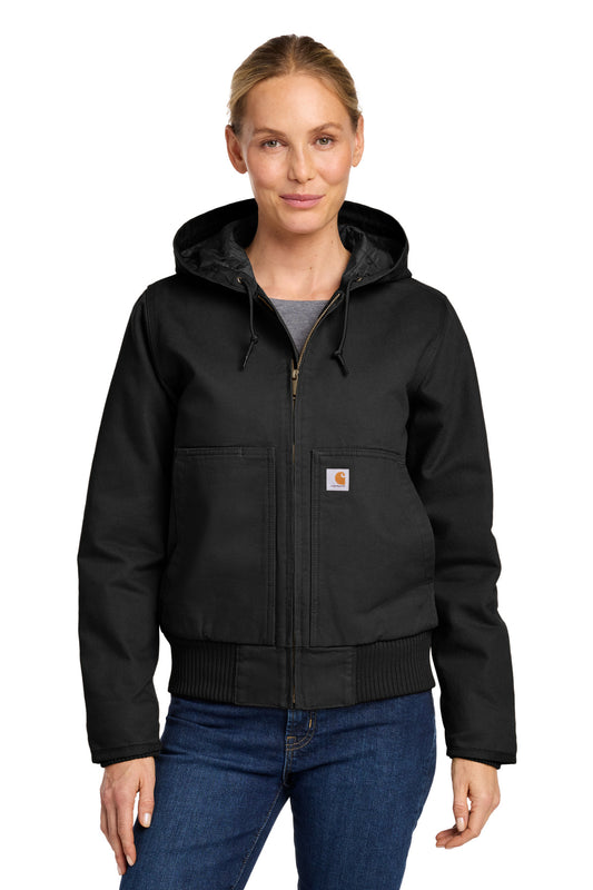 Carhartt CT104053 Women's Washed Duck Active Jac - Black