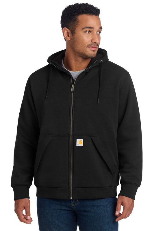 Carhartt CT104078 Midweight Thermal-Lined Full-Zip Sweatshirt - Black