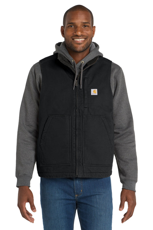 Carhartt CT104277 Sherpa-Lined Mock Neck Vest - Black