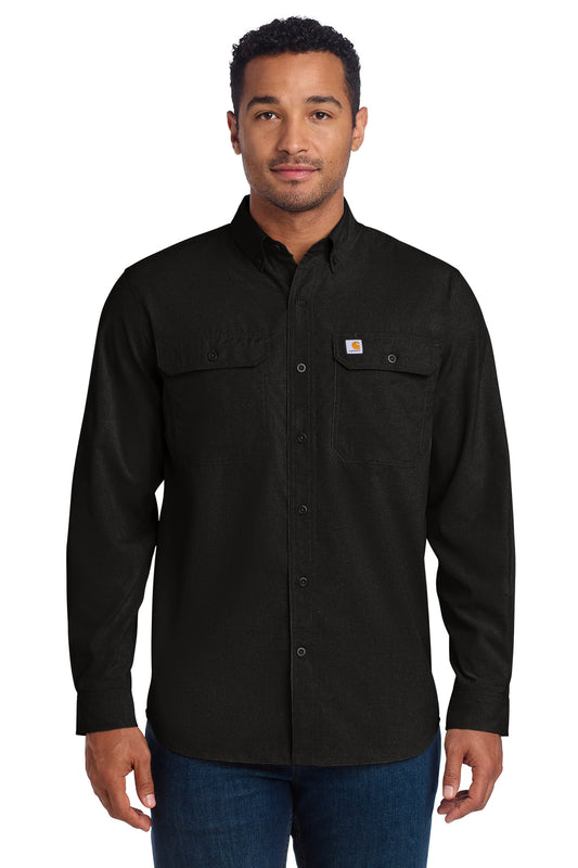 Carhartt Force CT105291 Solid Long Sleeve Shirt - Black