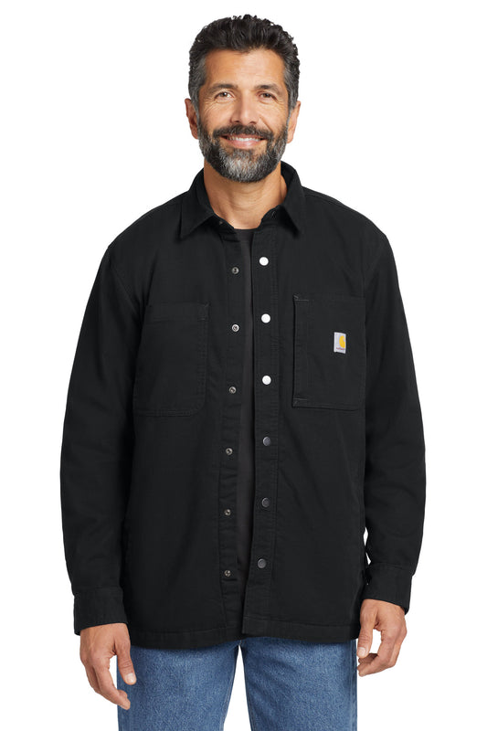 Carhartt CT105532 Rugged Flex Fleece-Lined Shirt Jac - Black