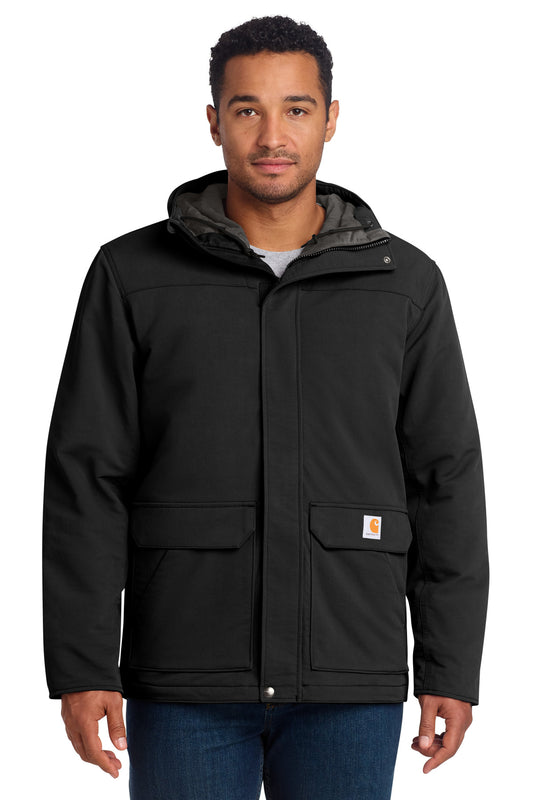 Carhartt CT105533 Super Dux Insulated Hooded Coat - Black