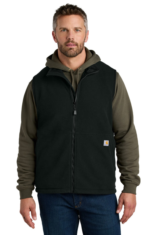 Carhartt CT106418 Textured Fleece Vest - Black