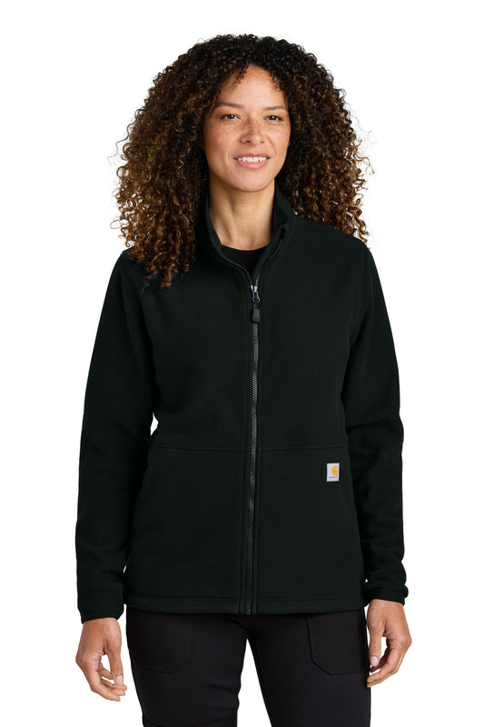 Carhartt CT106419 Women's Textured Full-Zip Fleece Jacket - Black