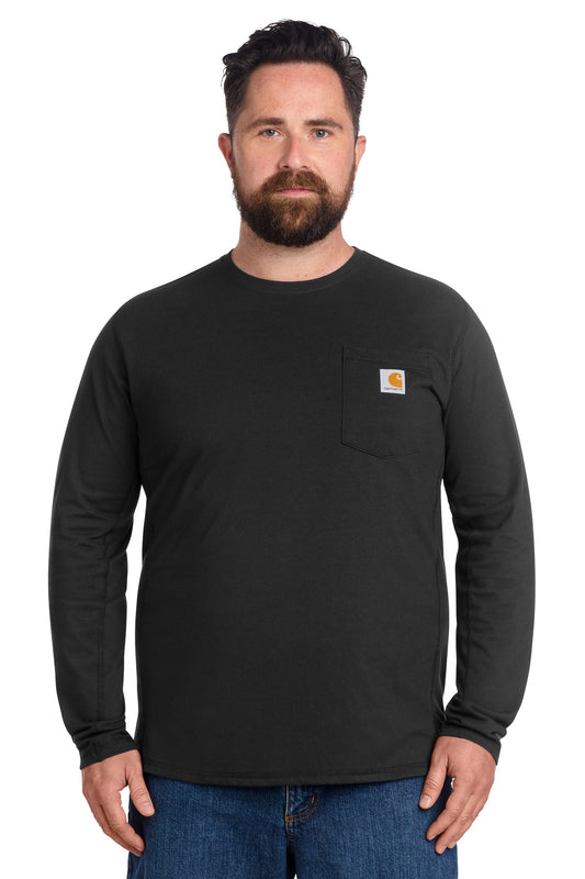 Carhartt Force CT106656 Long Sleeve Pocket T-Shirt - Black