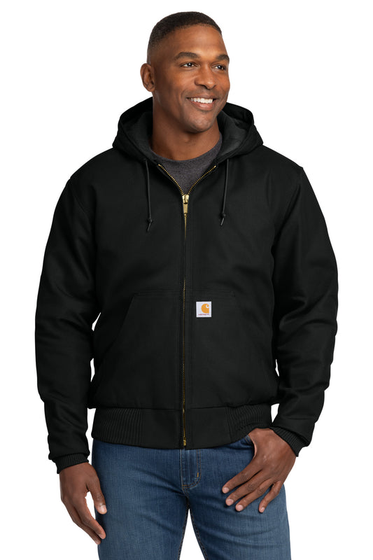 Carhartt CT106677 Quilted-Flannel-Lined Duck Active Jac - Black