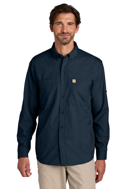 Carhartt Force CT107106 Sun Defender Long Sleeve Shirt - Navy