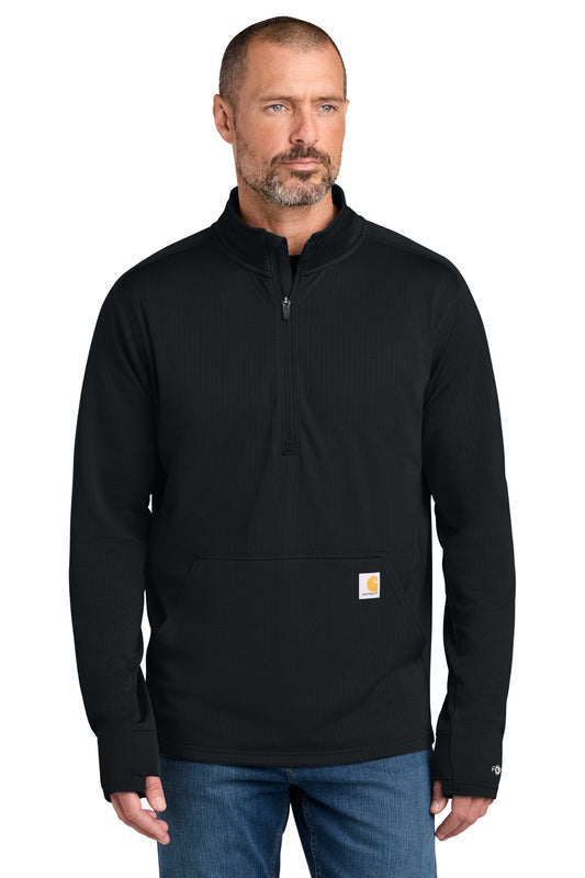 Carhartt Force CT107814 1/2-Zip Grid Fleece - Black