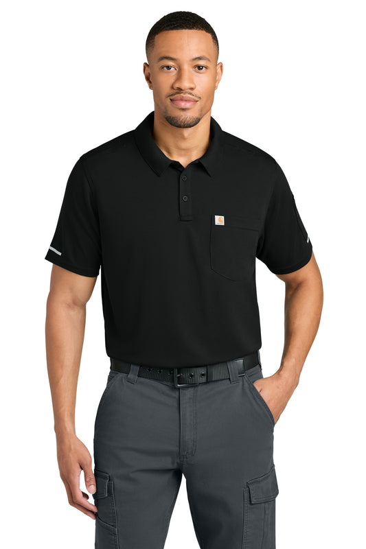Carhartt CTC16119 FLD & RSCU Polo - Black