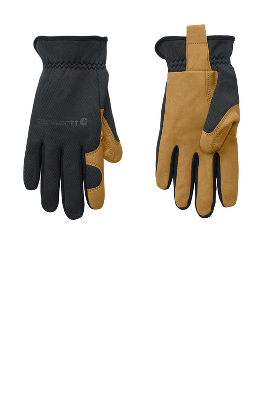 Carhartt CTGD0794 High-Dexterity Open-Cuff Glove - Black Barley