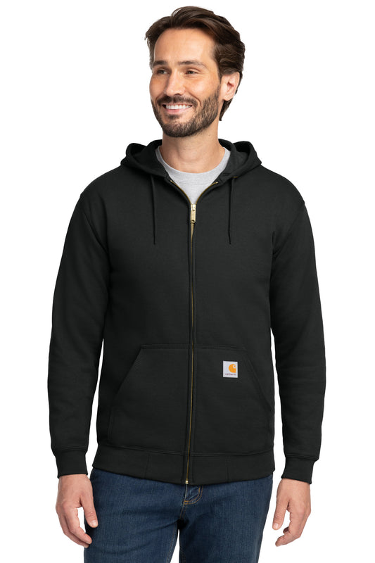 Carhartt CTK122 Midweight Hooded Zip-Front Sweatshirt - Black