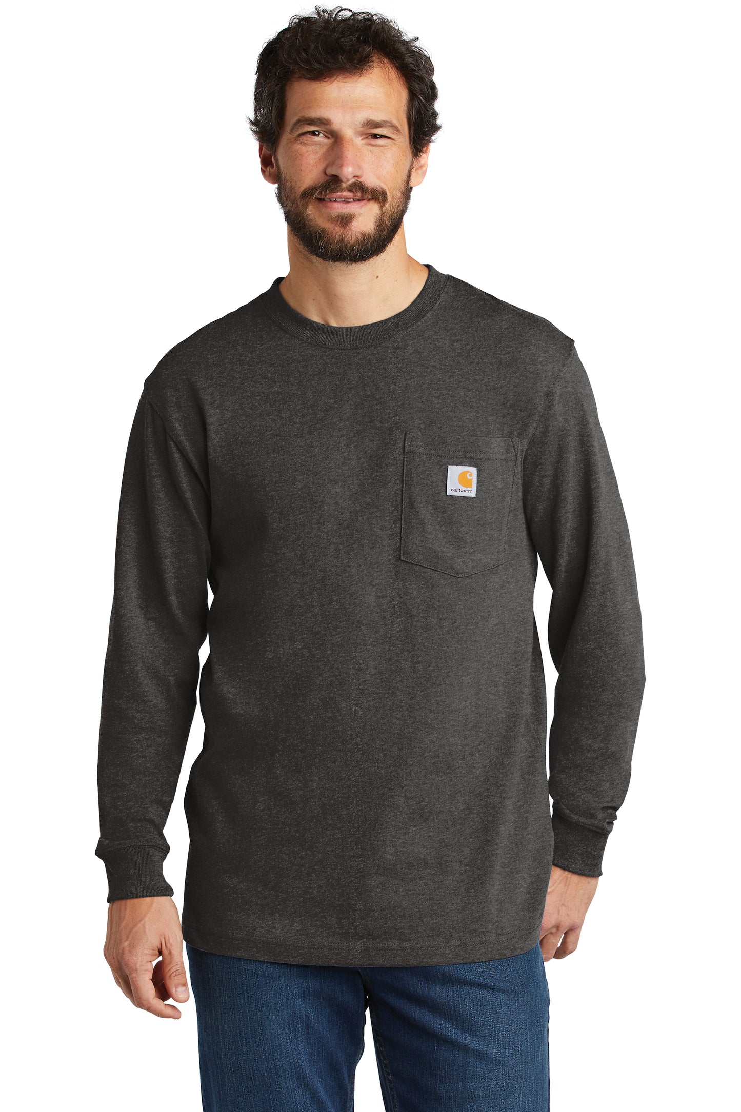 Carhartt ® Camiseta de manga larga con bolsillo Workwear