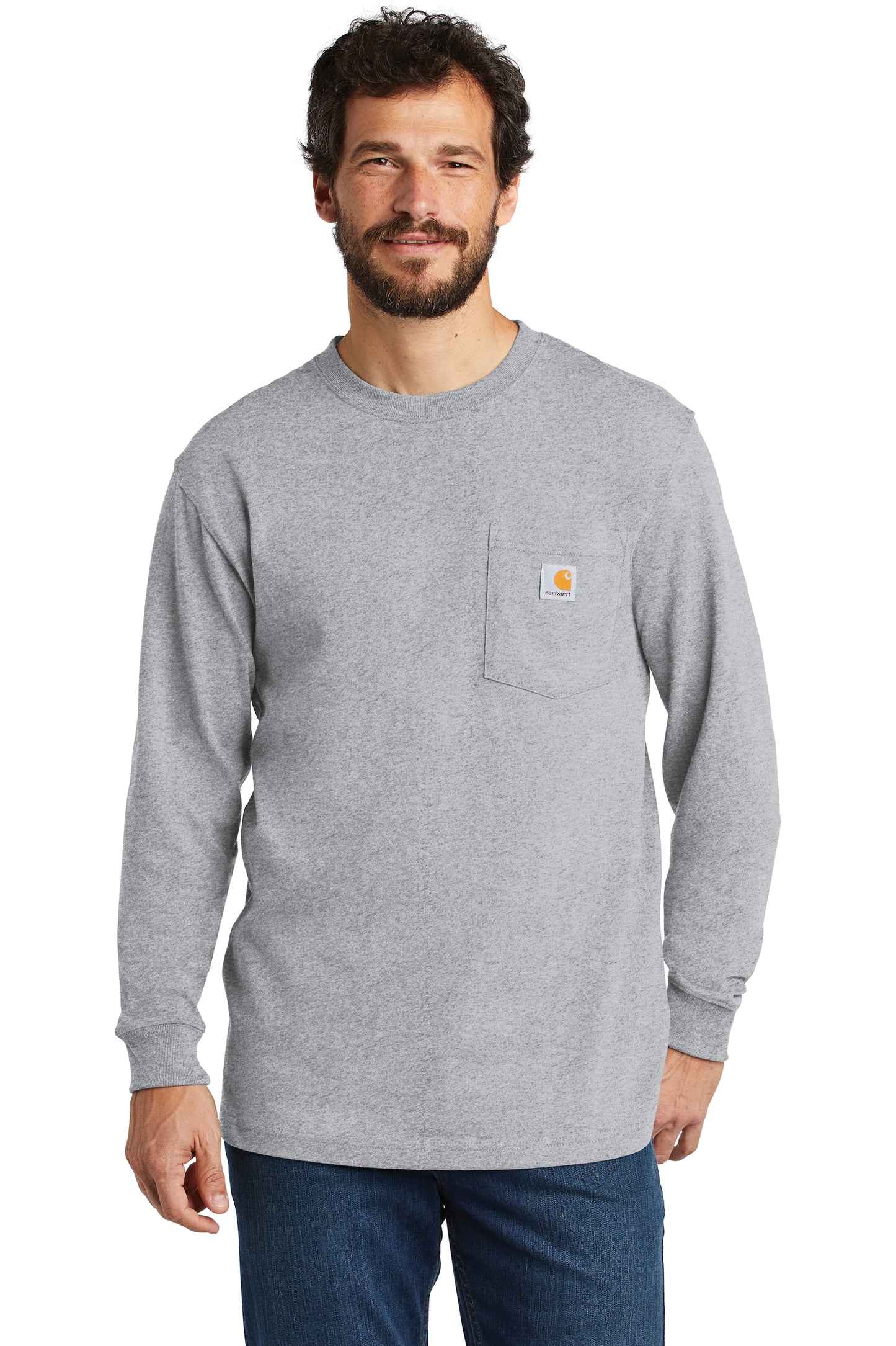 Carhartt ® Camiseta de manga larga con bolsillo Workwear