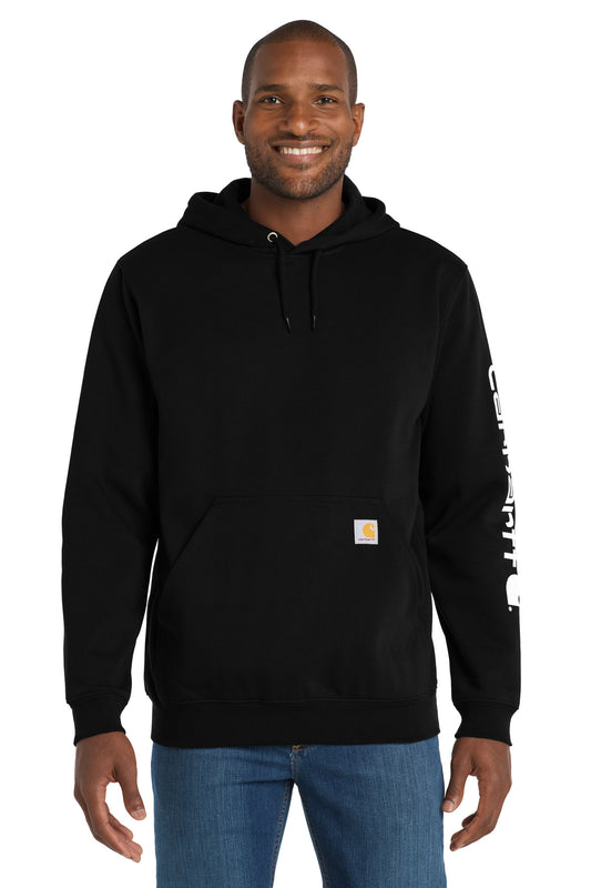 Carhartt CTK288 Midweight Hooded Logo Sweatshirt - Black