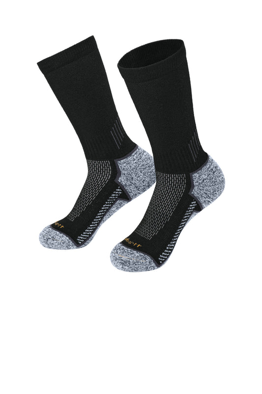 Carhartt Force CTSC4223 Midweight Crew Sock (3-Pack) - Black