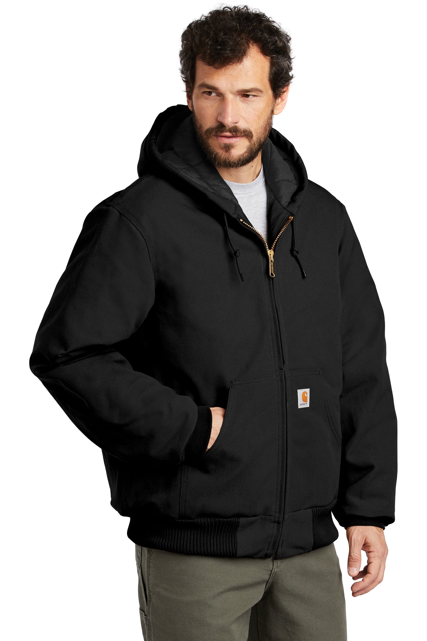 Carhartt ® Duck Active Jac con forro de franela acolchada