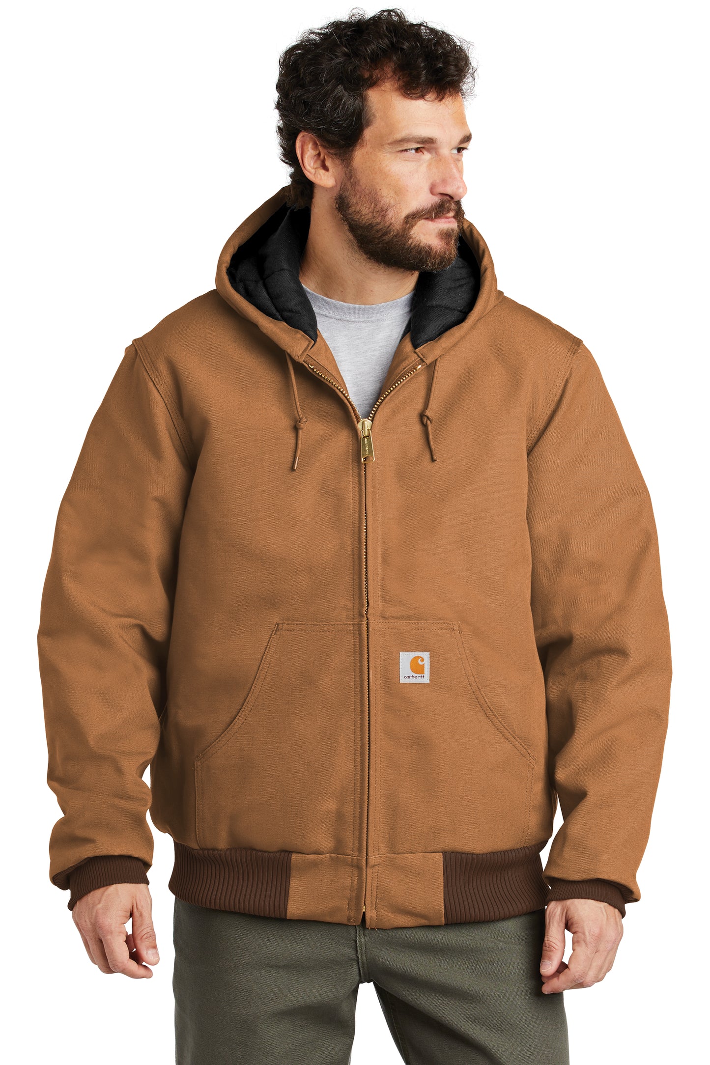 Carhartt ® Duck Active Jac con forro de franela acolchada