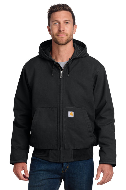 Carhartt CTT104050 Tall Washed Duck Active Jac - Black