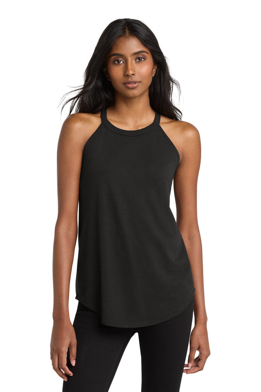 District DT137L Women's Perfect Tri Rocker Tank - Black
